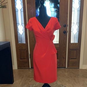 Red Dress with Tie Detail